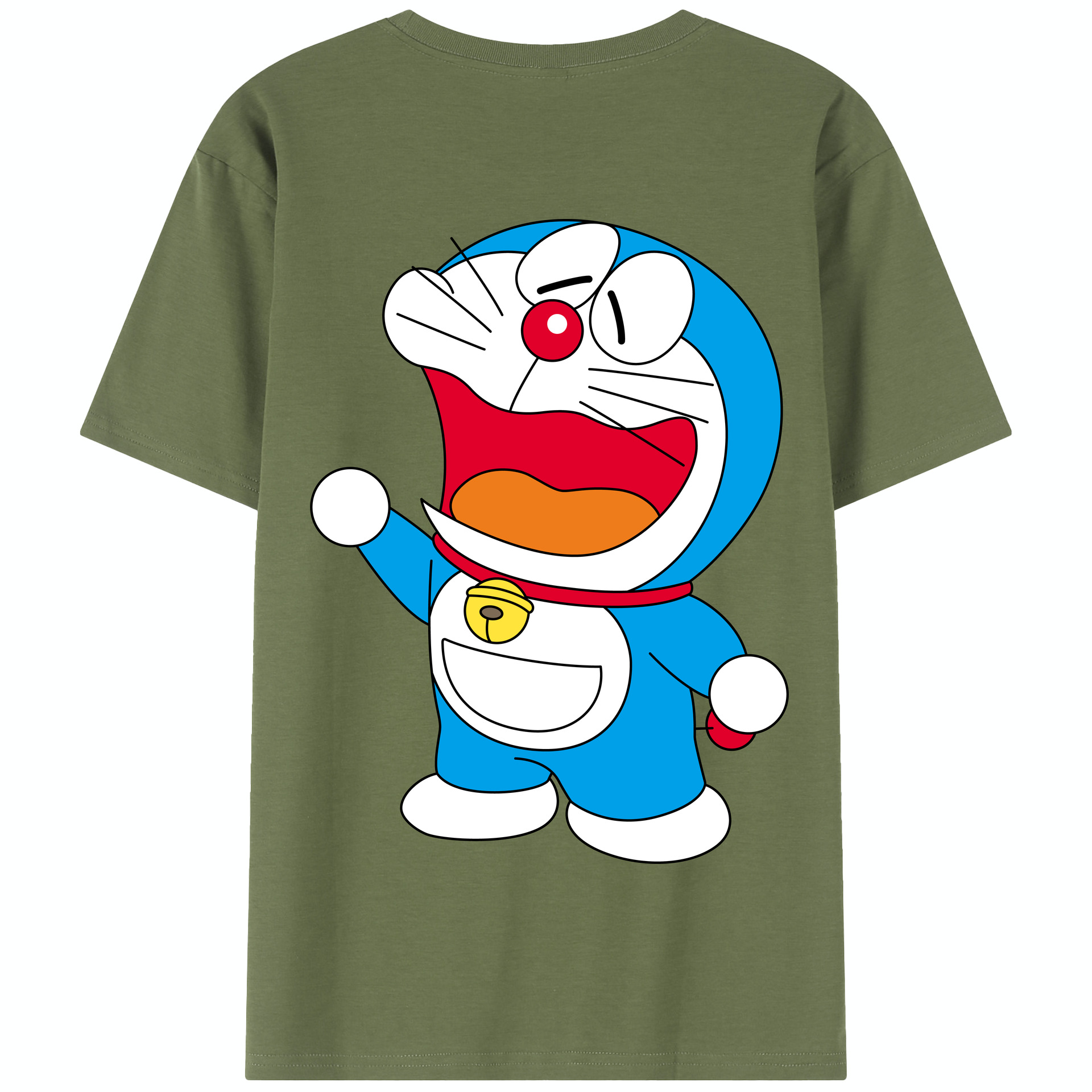 （画像用） ドラえもん Doraemon 綿100％半袖Tシャツ（背面プリント）